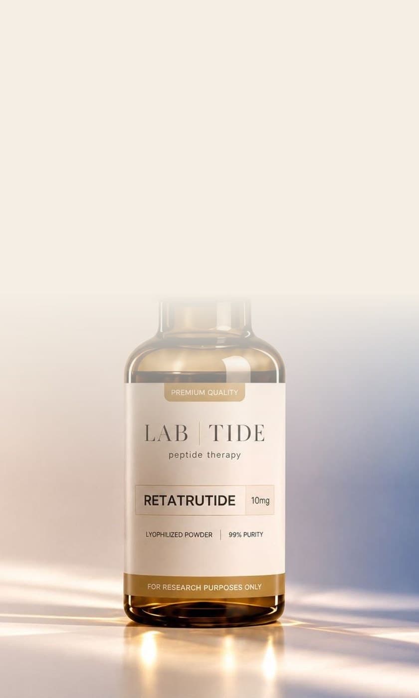 LAB TIDE Retatrutide 10mg research peptide vial