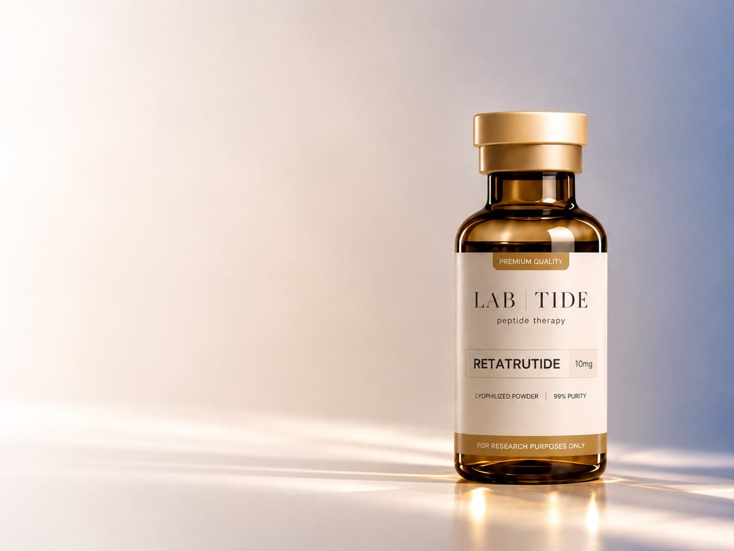 LAB TIDE Retatrutide 10mg research peptide vial